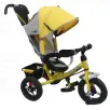 Трехколесный велосипед с ручкой SAFARI TRIKE, надувные колеса 12/10, желтый