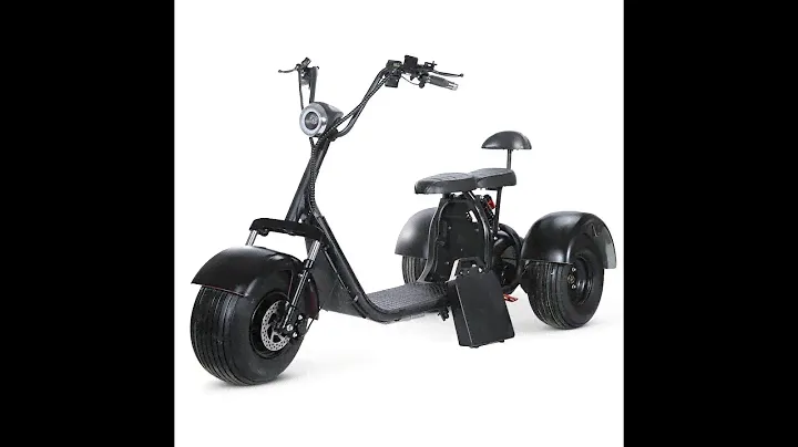 SoverSky Electric Fat Tire Golf Scooter 2000w Mini Golf Carts-- Unboxing and Assembly