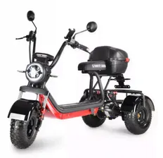 Трехколесный электроскутер электросамокат White Siberia Trike Mini 1500w (Li-ion 48v 18Ah)