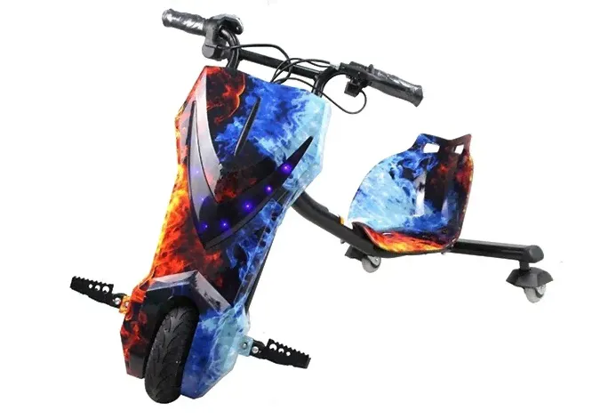 Электроскутер Дрифт Карт Drift-Trike MINIPRO T01 (Огонь и Лёд)