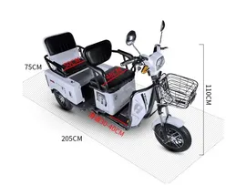 Трицикл электрический E-trike Pass&Cargo 60V грузопассажирский