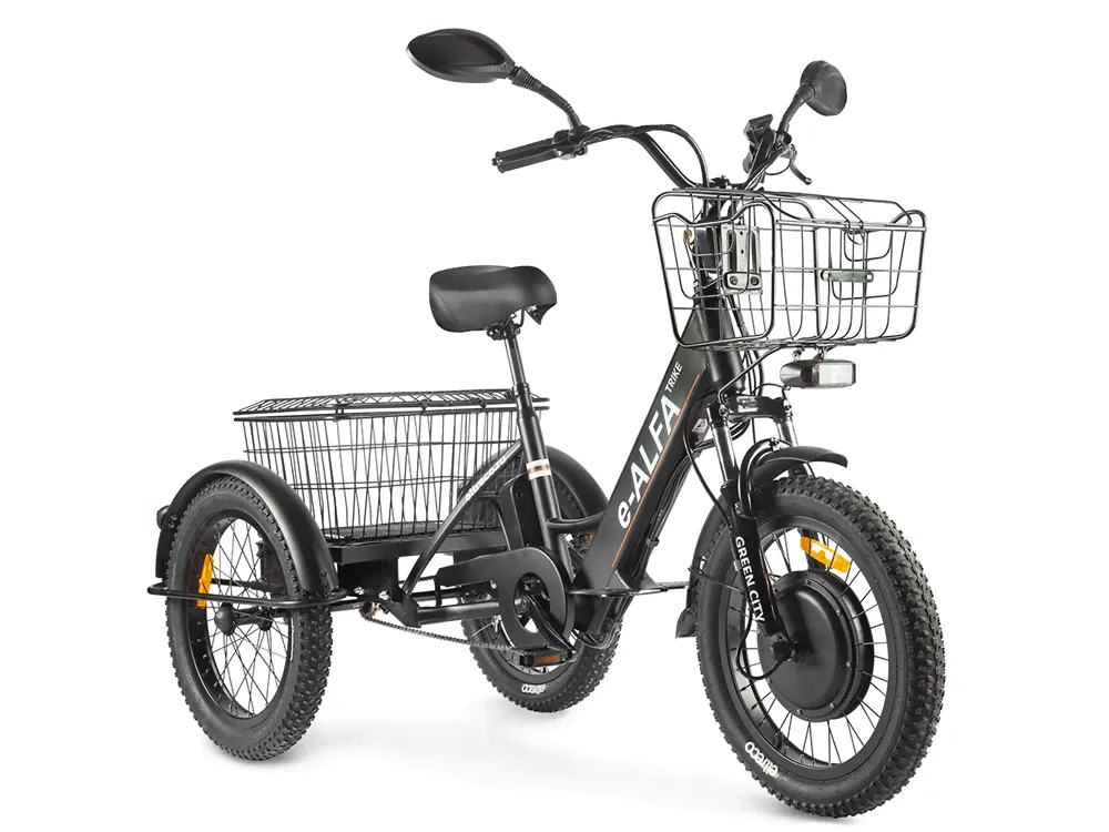Велогибрид GREEN CITY e-ALPHA Trike