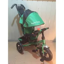 Велосипед трехколёсный Super Trike ST252-1210, 12"/10" надувные колеса, зеленый