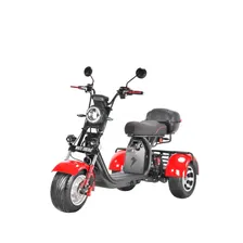 Трехколесный электроскутер CityCoco WHITE SIBERIA pro 3000W TRIKE+ красный