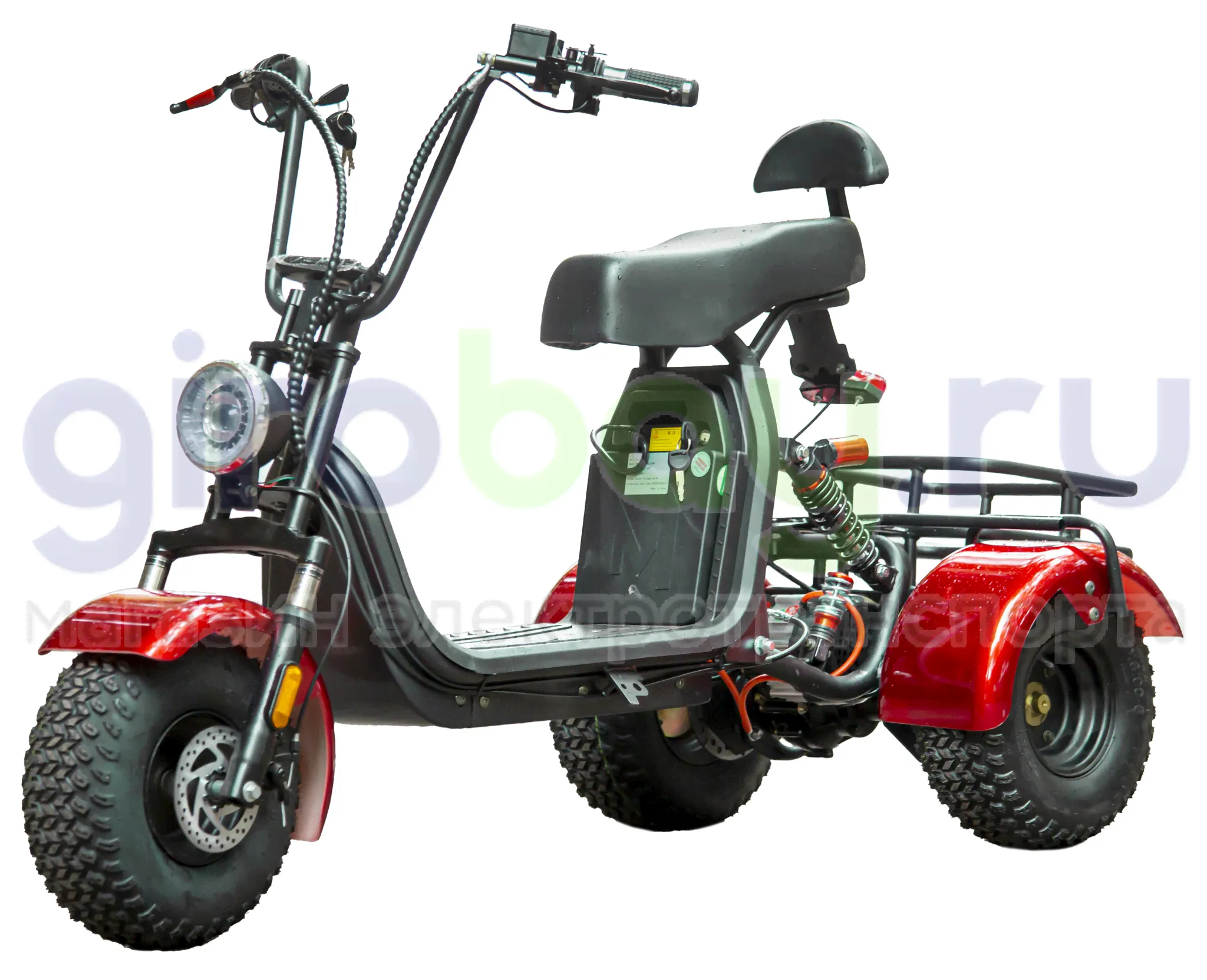 Электроскутер GT Trike X5 Off-Road - Красный