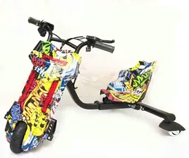 Электроскутер Дрифт Карт Drift-Trike MINIPRO T01 (желтый граффити)