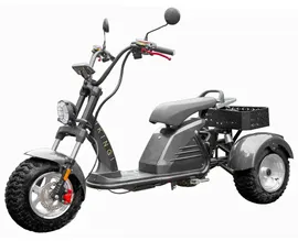 Трехколесный электроскутер IKINGI M6 PRO TRIKE внедорожная резина