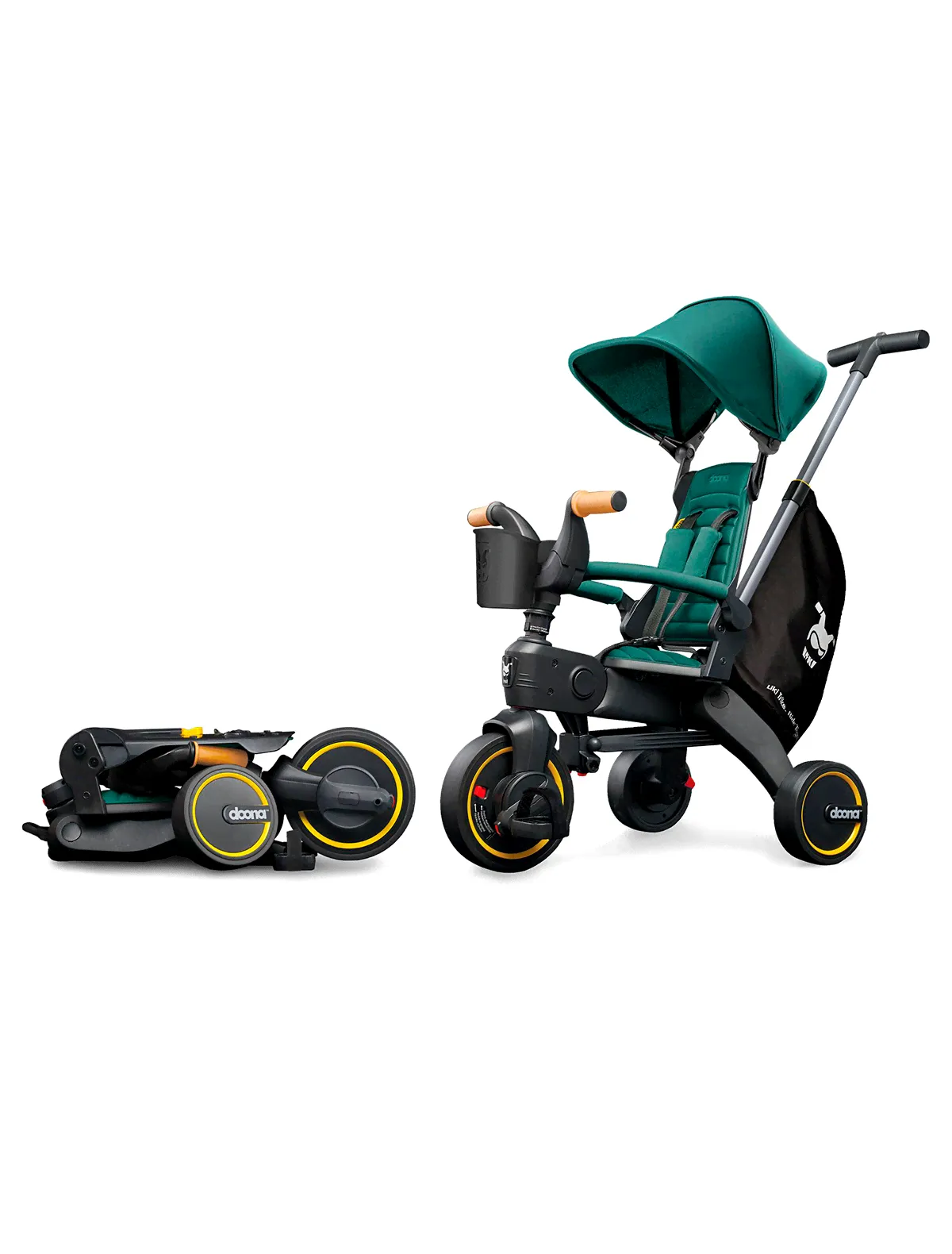Складной трехколесный велосипед Doona Liki Trike S5 зелёный Doona-0