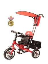 Велосипед трехколесный Lexus Trike Rich Toys NEXT original Красный с управляющей ручкой для родителей