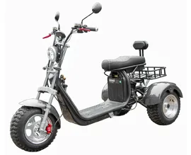 Трехколесный электроскутер IKINGI M11 PRO TRIKE внедорожная резина