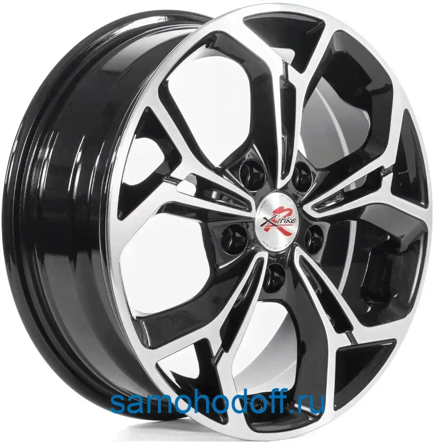 X Trike RST R016 Creta 6x16 5x114,3 ET43 dia 67,1 BK/FP