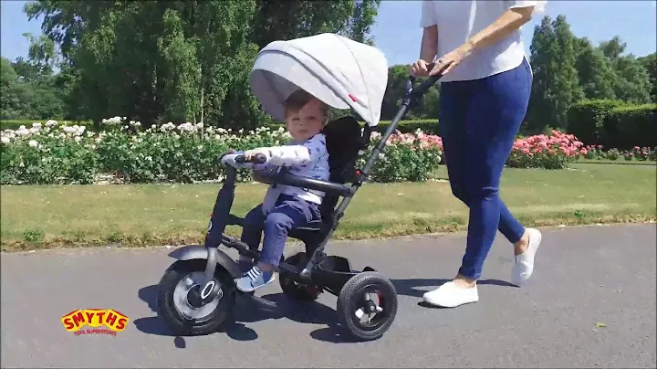 Q Play Rito Folding Trike Grey- Smyths Toys