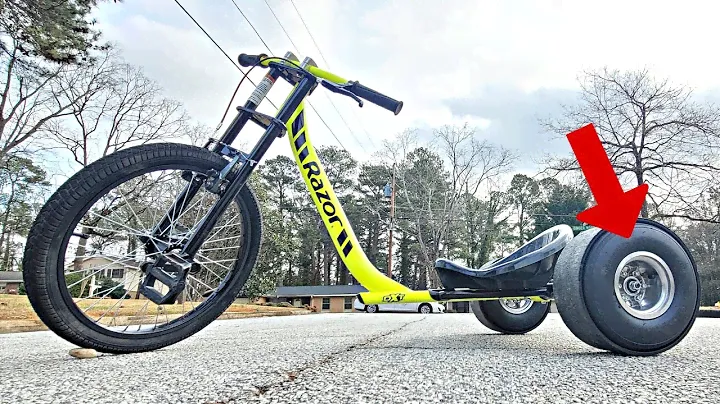 How To UPGRADE Razor DXT Drift Trike Wheels with Better Rubber Tires to Fit PVC Drift Sleeve