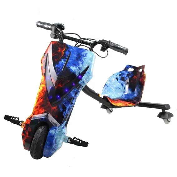 Электроскутер Дрифт Карт Drift-Trike (DRIFT CAR) Огонь и Лед-0