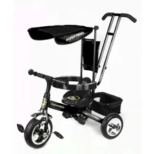 Велосипед "SUPER TRIKE" 3-х колесный с ручкой, Пластиковые колеса 10" И 8"