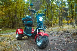 Электротрицикл WHITE SIBERIA IKRA 5000W BLACK/RED (TRIKE)