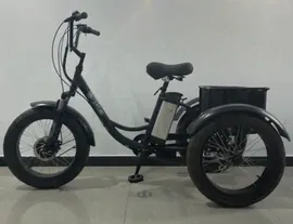 Трехколесный электро фэтбайк (электровелосипед трицикл) GreenCamel Trike-F20 (500w, Li-ion 48v 12Ah) (темно-синий)