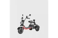 Электротрицикл Citycoco White Siberia TRIKE MINI 1500W Красный